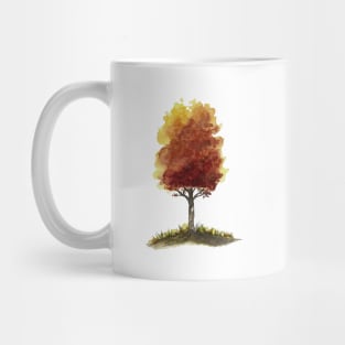 Red Autumn Tree Mug